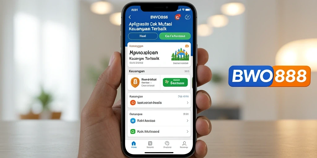 Tampilan antarmuka BWO888 untuk cek mutasi keuangan yang mudah dipahami.