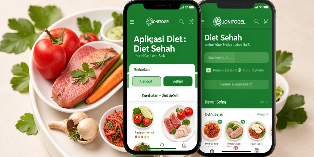 Antarmuka JONITOGEL memudahkan pengguna menjalani diet sehat.